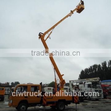 Factory Price Dongfeng crew cab electric platform truck,14M climbing platform truck