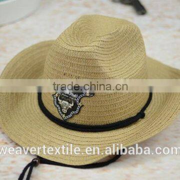 Promotion for Summer Sunshade Protection Straw Hat Wholesale Customized Cowboy Hat Unisex photo-5