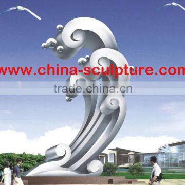 Large Modern Famous Stainless steel Sculpture for Garden decoration