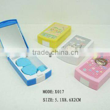 walmart gold supplier hello kitty contact lens case logo printed electronic contact lens,lovable cartoon lens case