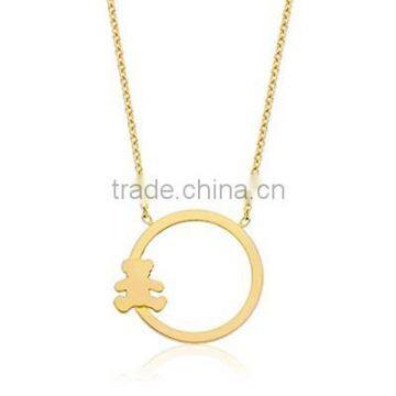 Stainless Steel Jewelry Simple Gold Pendant Design