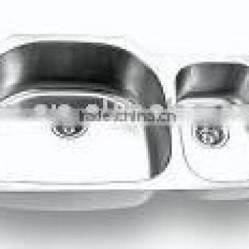 Undermount Double Bowl Kitchen Sink 3521