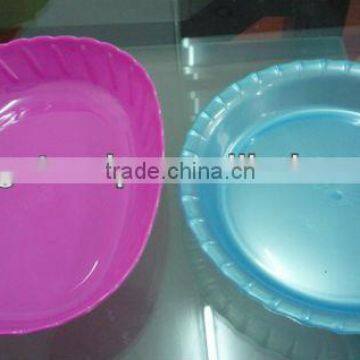 Elegant Transparent Shell Shape Plastic Plate For food and Fruit