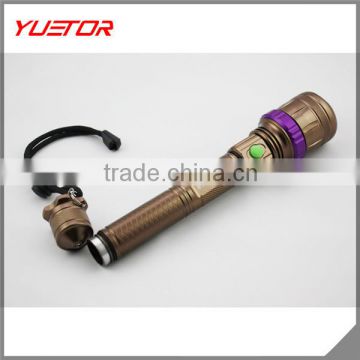 Hot sale high power rechargeable CREE T6 LED Flashlight torch