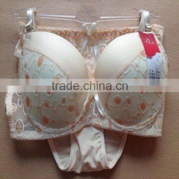 1.05USD High Quality Large Size Transparent Material Stylish Bra And Panty Set,5Colors/ 36-40 C Cup(kctz013) photo-4