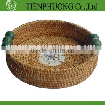 Rattan Tray/rattan bascket/wicker basket with handle