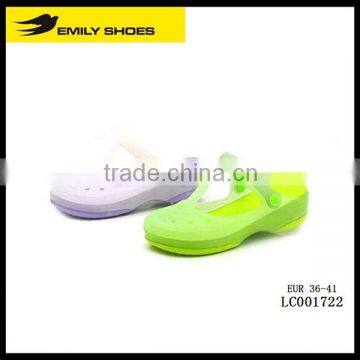 Latest design Jelly EVA woman Garden Clog Shoes