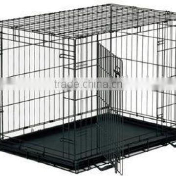 Collapsible metal dog crate