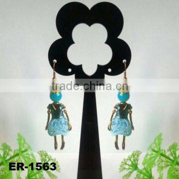 2014 Lastest Fashion Pretty girl's french doll earrings