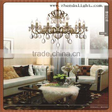 classic Gold bronze crystal chandelier