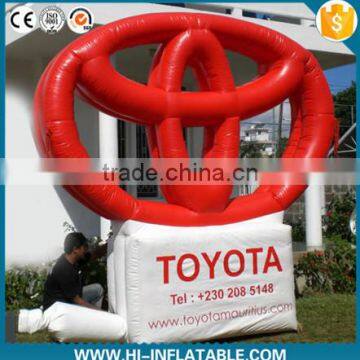 Inflatable Toyota logo famous brand billboard promotional event for advertising