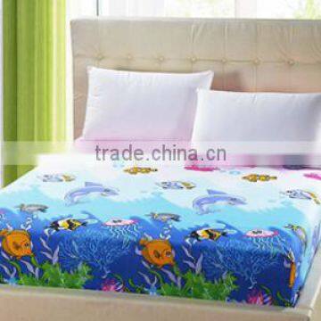 Woven Plain printed polyester bedsheet textile fabric for home/Yarn dyed polyester bed sheet fabric