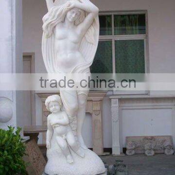 decorative white stone statue for garden