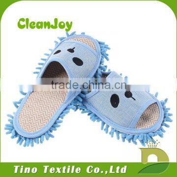 Household Cleaning Use Clean Felt Shoes Chenille Floor Cleaning Slippers With Supplier