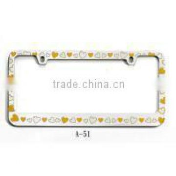 Car Decorative License Plate Frames Can Be Custom