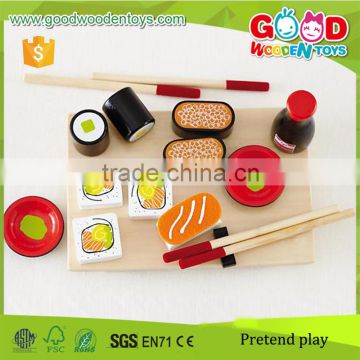 2015 New Products Kids DIY Pretend Play Toy Set Baby Learn to Play Wood Toy Food Set