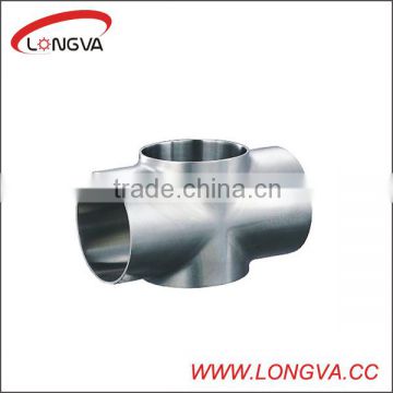 sanitary steel pipe fitting four way cross