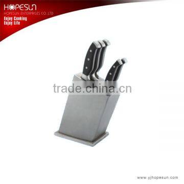 Hot sales hollow handle knife set in block