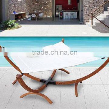 Square Wooden Hammock Stand&Sun Lounge With Canopy photo-6