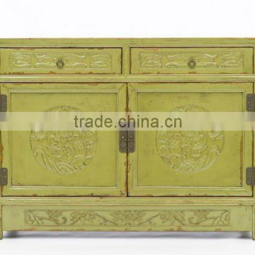 Chinese antique carving sideboard cabinet