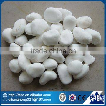 polished aquarium decoration white beach pebbles cobble stone