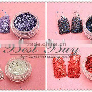 color acrylic nail powders