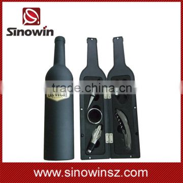 Wine Accessory Tool Gift Set with Pourer Collar Cork-Screw Stopper Cutter