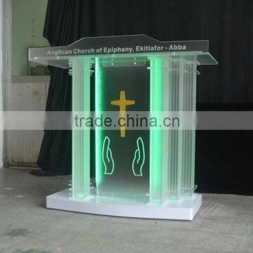 New Acrylic Church Pulpit With Changeable LED Light photo-4