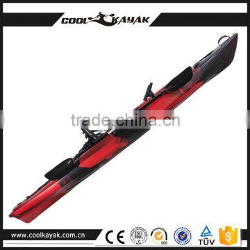 No Inflatable 3-4m Single PE Kayak Fishing With Footrest Steering System photo-3