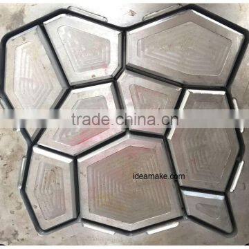 Plastic Concrete Pavement and Garden Slab Mould for Garden Cobble Paving Block Mould Ornaments for Sale Europe photo-3