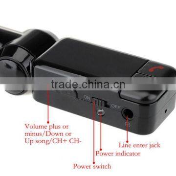 Hot Sale Wireless LCD Bluetooth 12V MP3 Player Dual USB Charger Handsfree FM Transmitter Car Kit photo-3