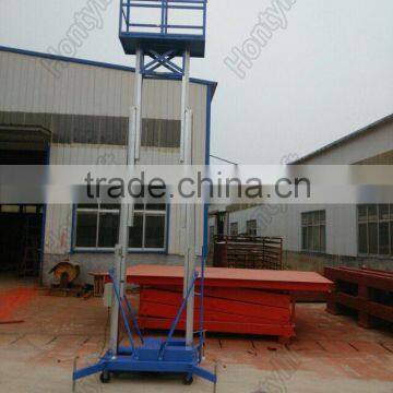 14m double mast aluminum man lift for aerial work platform