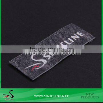 Sinicline High Quality Special weaving technics damask clothing woven label for garment