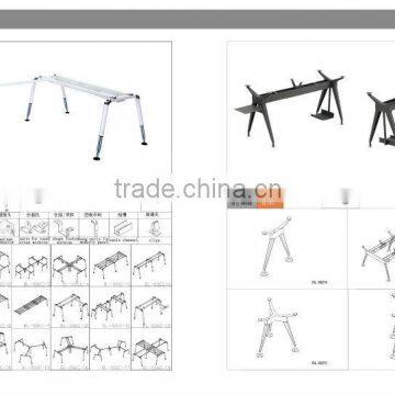 popular metal office table legs, office table cross leg