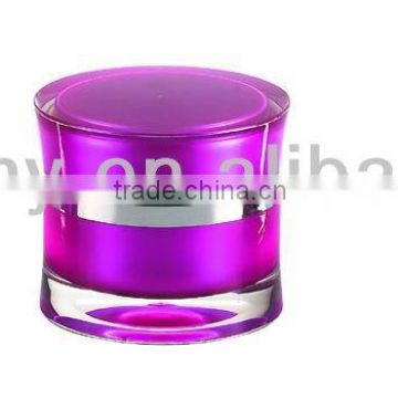 red cosmetic packaging acrylic cream jar