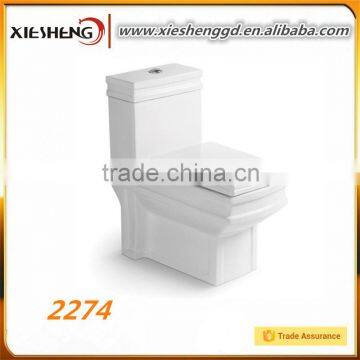 Sanitary Ware Bathroom Porcelain square Washdown One Piece Toilet