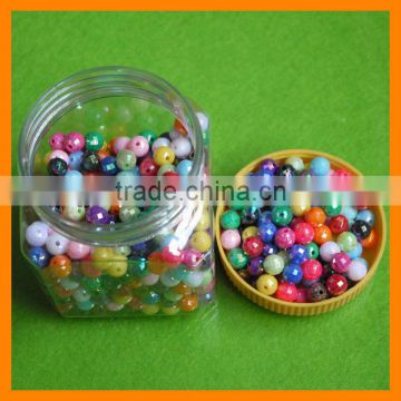 8mm Colorful Plastic Loose Beads