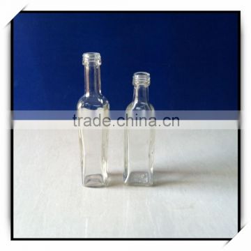 small square glass wine bottles series with screw lid DH636