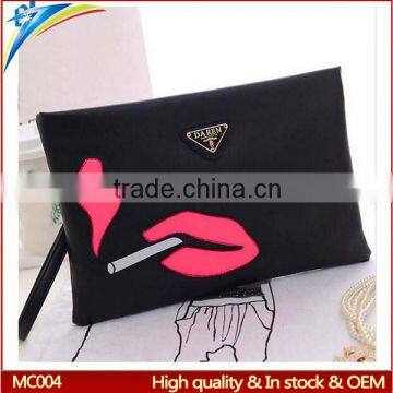 New arrival fashion sexy Lips smoking sling bag ladies fancy pouches shoulder hand bag