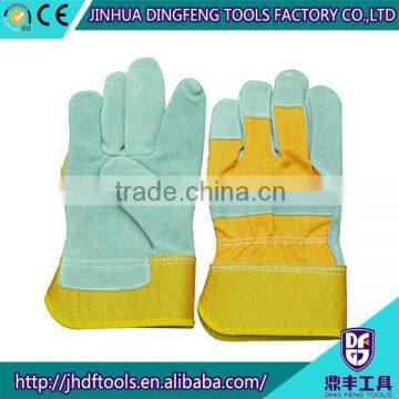 10.5 inches full palm cow split industrial safety gloves