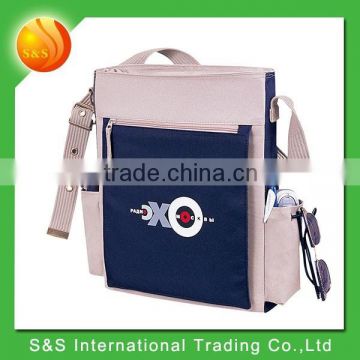 600D polyester urban manager briefcase tote bag with two side pockets