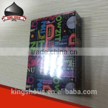 high end custom 4 x 4 cards with box for advertising promotional gift casino game wholesale