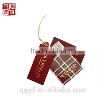 2014 China Newest Paper Hang Tag/garment hang tags for garment