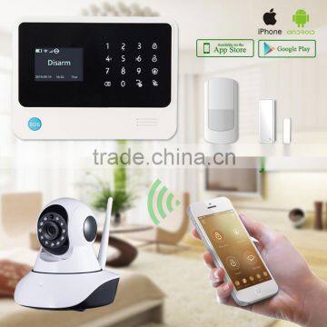 Home automation wireless alarm system work with wifi gprs APP and rfid keypad