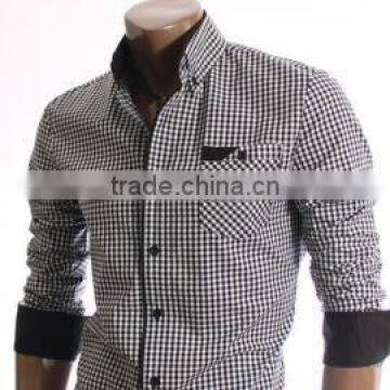 OEM custom non iron linen cotton shirt with pocket