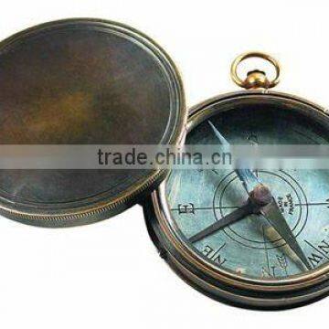 Brass Nautical compass pendant/ Nautical Pendant / LENCE COMPASS FOR PENDANT