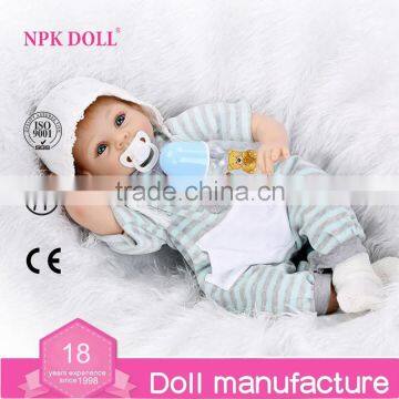 Hot sale soft silicone reborn baby dolls 22'' lifelike real baby Doll Real like baby