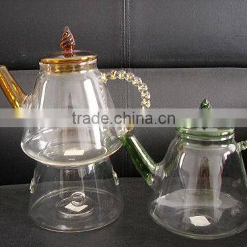 Pyrex glass teapot with infuser