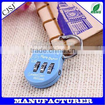 safe 3-dial resettable luggage combination lock