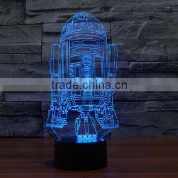 Newest 3D Battleship LED Night light